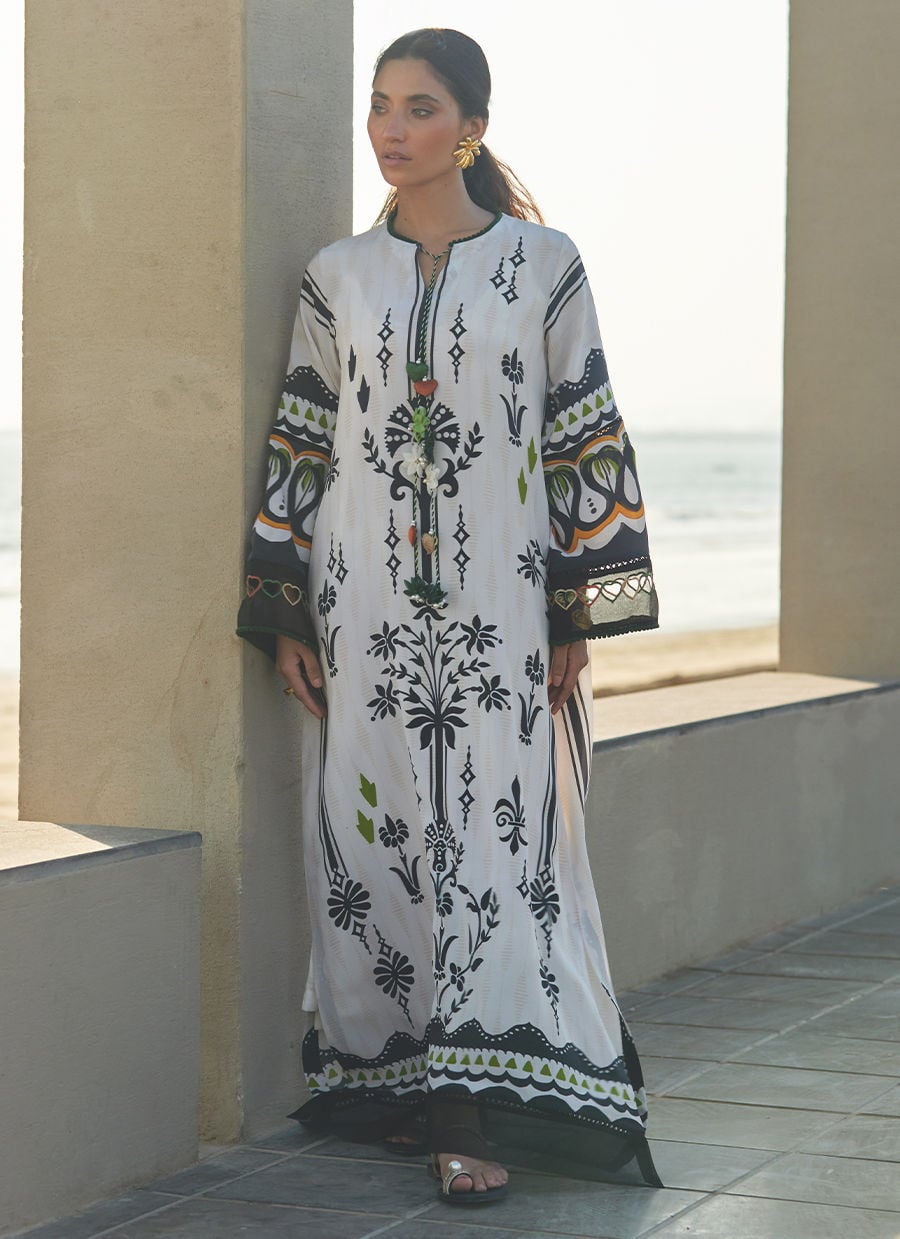 Zenya Crepe Kaftan | Laani - The Kaftan Edit | FARAH TALIB AZIZ