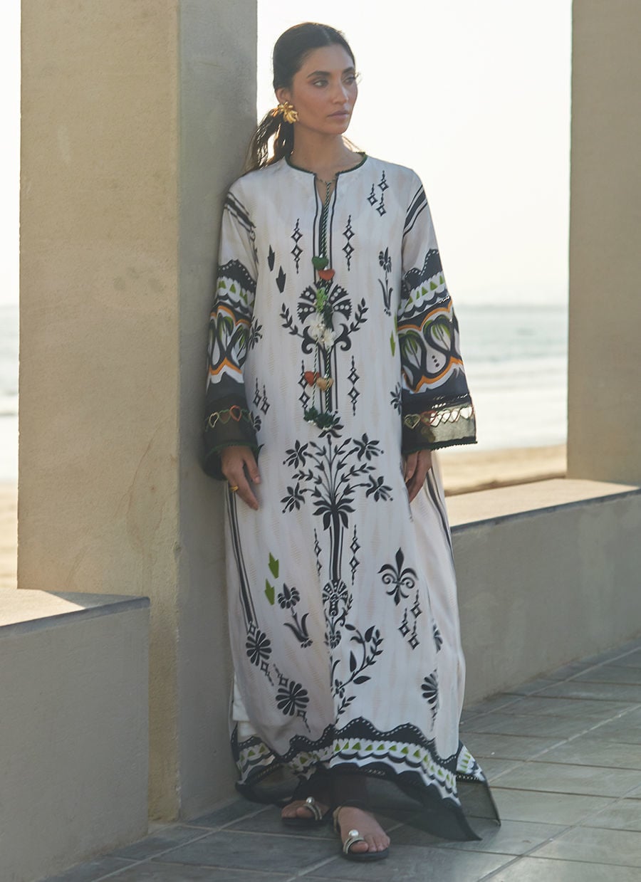 Zenya Crepe Kaftan | Laani - The Kaftan Edit | FARAH TALIB AZIZ