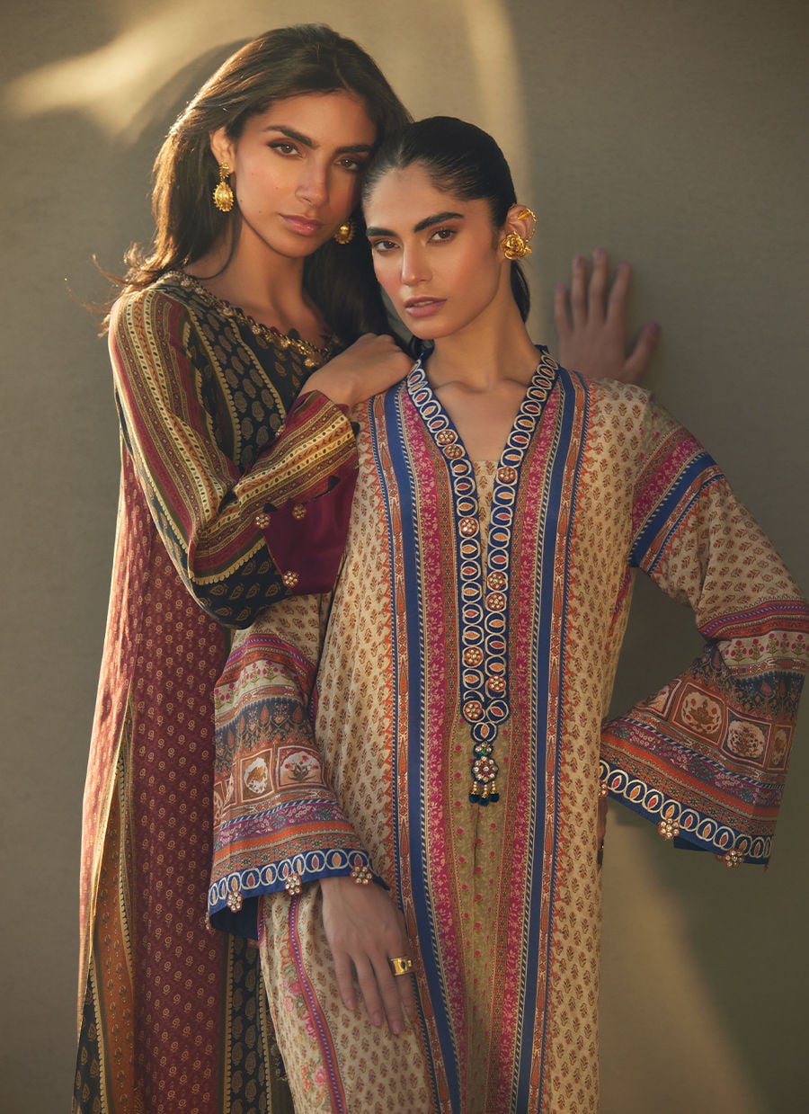 Ophelia Onyx Crepe Kaftan | Laani - The Kaftan Edit | FARAH TALIB AZIZ