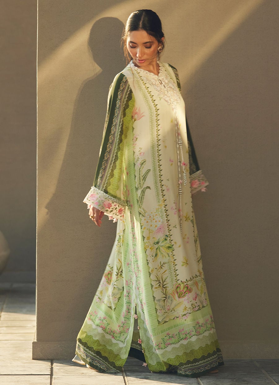 Selah Kiwi Crepe Kaftan | Laani - The Kaftan Edit | FARAH TALIB AZIZ