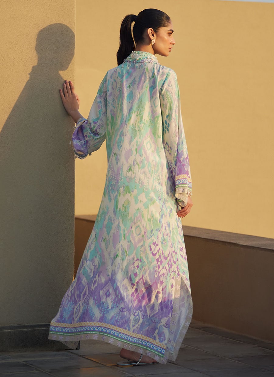 Marisol Ikkat Crepe Kaftan | Laani - The Kaftan Edit | FARAH TALIB AZIZ