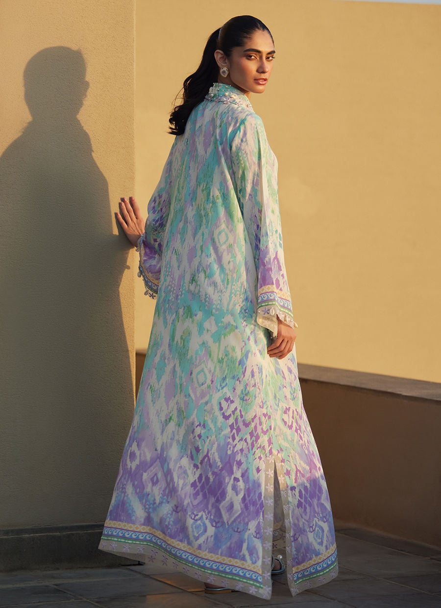 Marisol Ikkat Crepe Kaftan | Laani - The Kaftan Edit | FARAH TALIB AZIZ