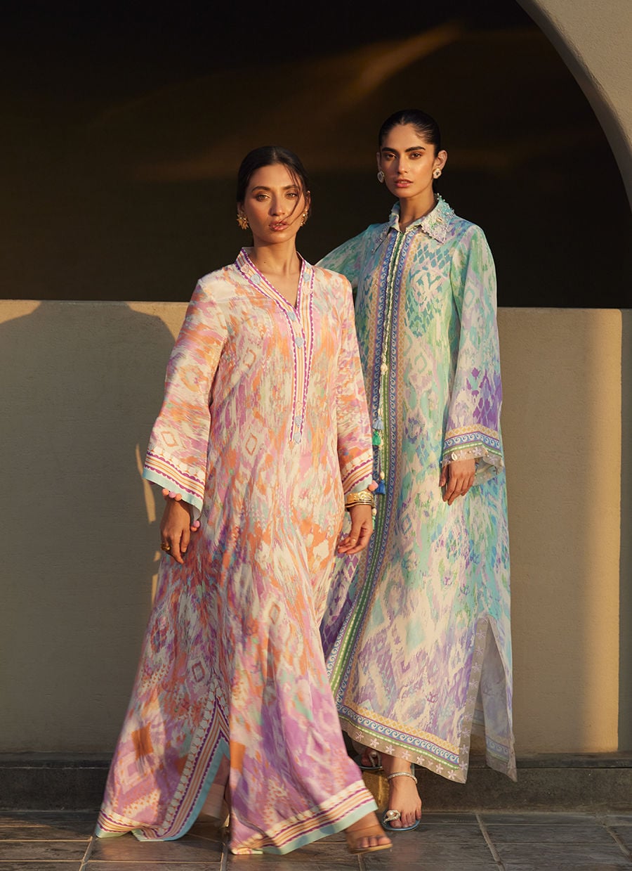 Marisol Ikkat Crepe Kaftan | Laani - The Kaftan Edit | FARAH TALIB AZIZ