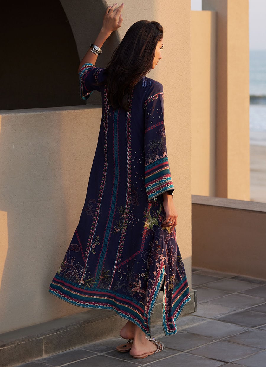 Zahara Midnight Crepe Kaftan | Laani - The Kaftan Edit | FARAH TALIB AZIZ