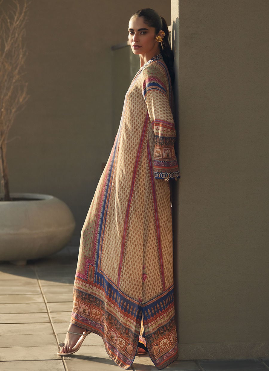 Sora Sand Crepe Kaftan | Laani - The Kaftan Edit | FARAH TALIB AZIZ
