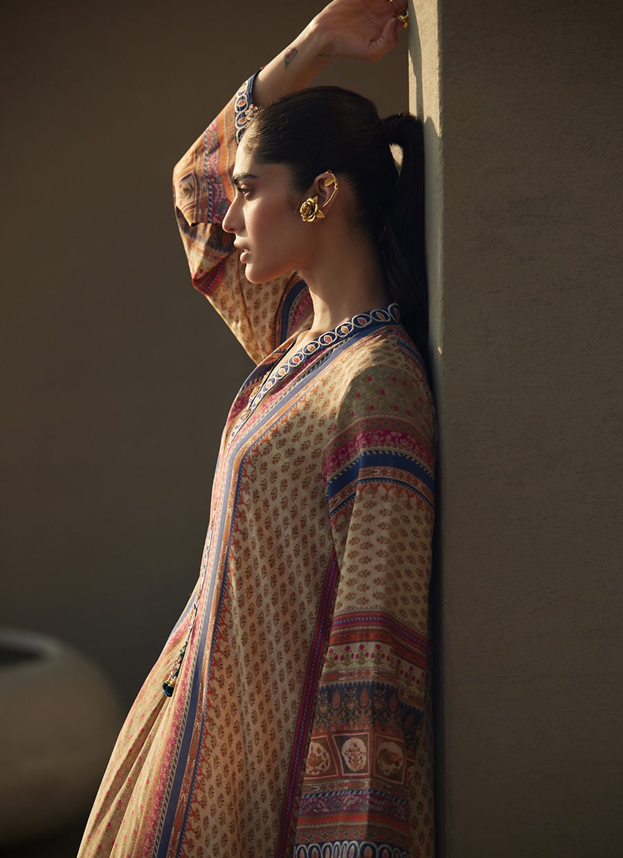 Sora Sand Crepe Kaftan | Laani - The Kaftan Edit | FARAH TALIB AZIZ