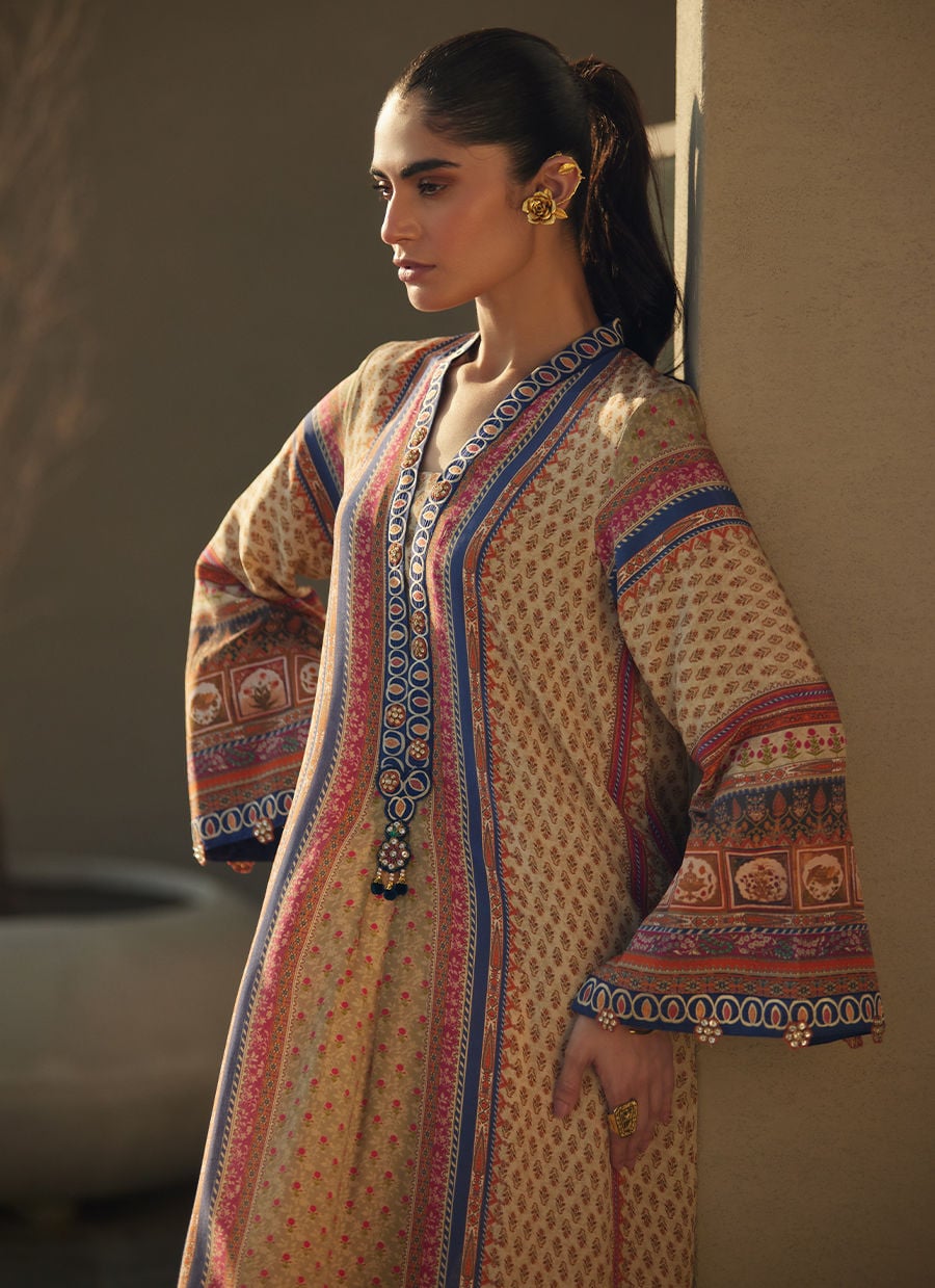 Sora Sand Crepe Kaftan | Laani - The Kaftan Edit | FARAH TALIB AZIZ