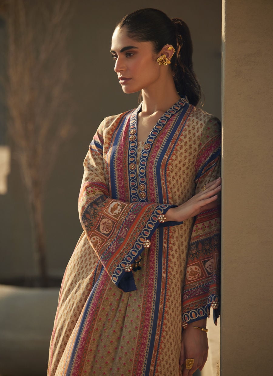 Sora Sand Crepe Kaftan | Laani - The Kaftan Edit | FARAH TALIB AZIZ