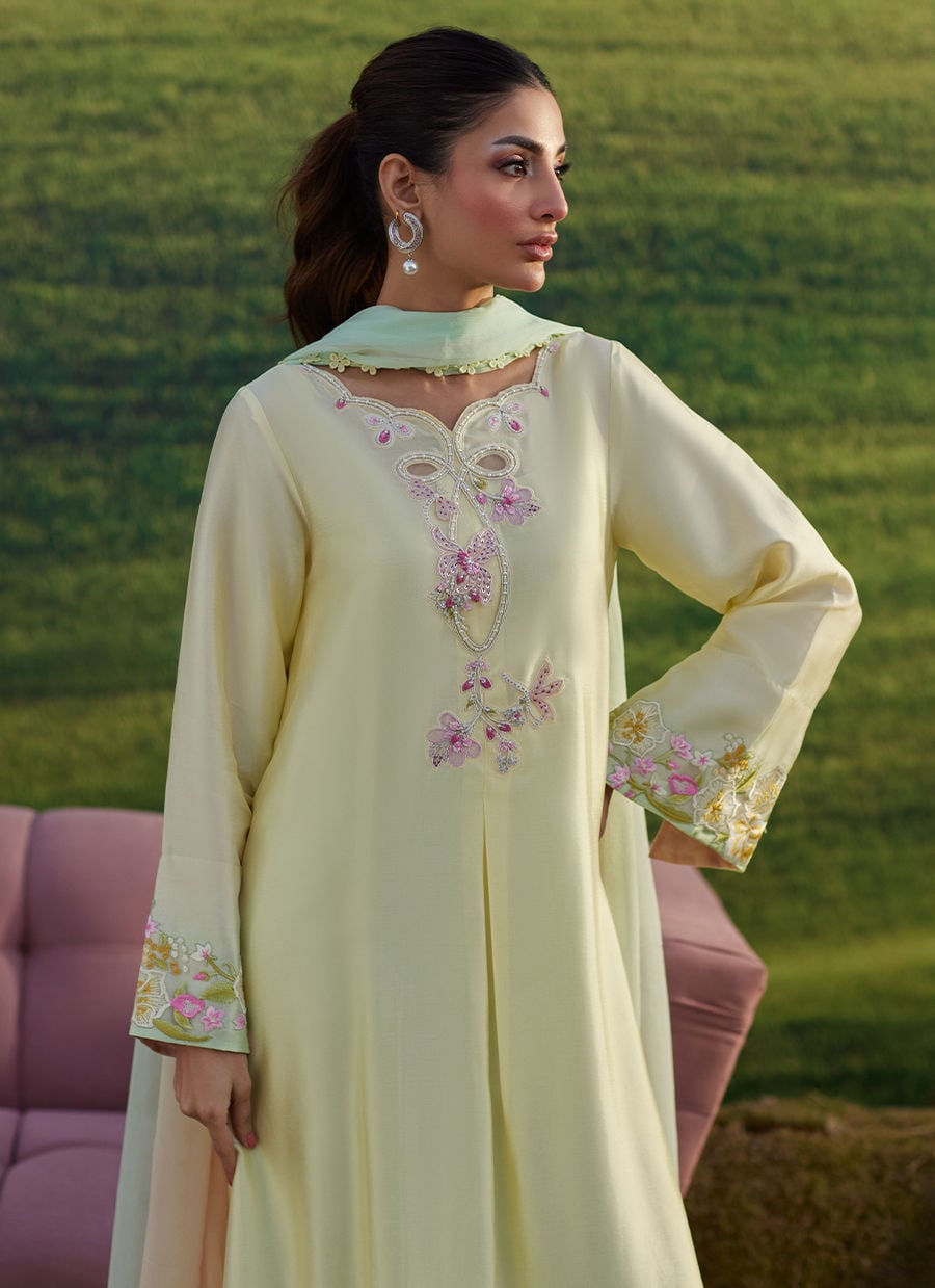 Xeina Shirt And Dupatta | Luna Eid '26 | FARAH TALIB AZIZ