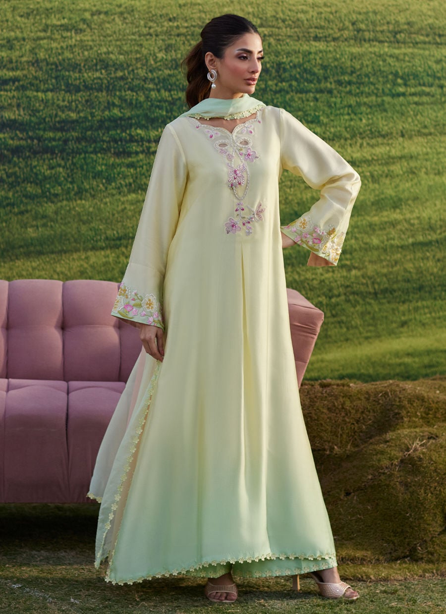 Xeina Shirt And Dupatta | Luna Eid '26 | FARAH TALIB AZIZ