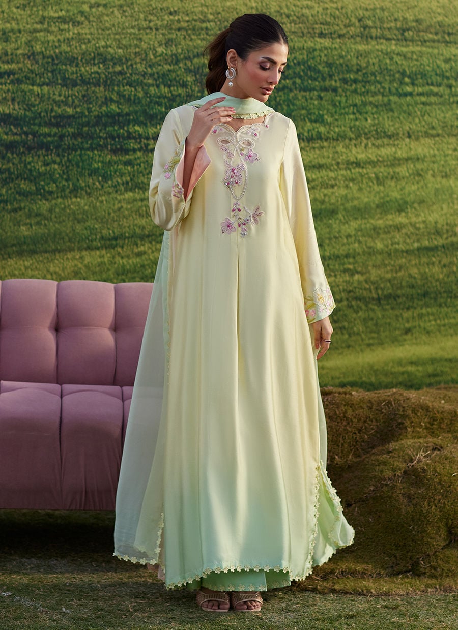 Xeina Shirt And Dupatta | Luna Eid '26 | FARAH TALIB AZIZ