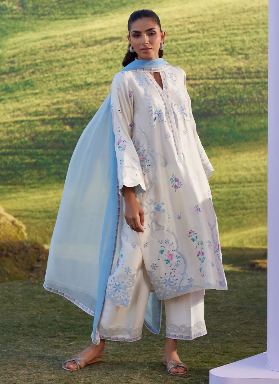 Elya Shirt And Dupatta | Luna Eid '26 | FARAH TALIB AZIZ