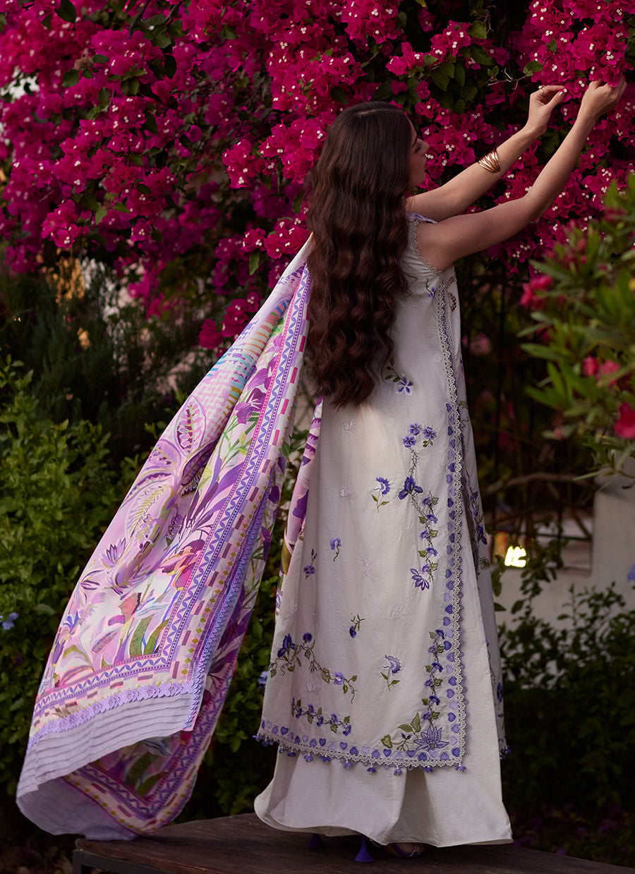 Evita Ivory | Luxury Lawn | FARAH TALIB AZIZ