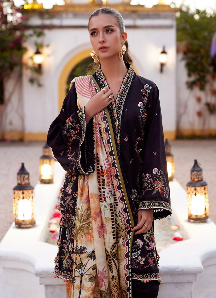 Blanca Black | Luxury Lawn | FARAH TALIB AZIZ