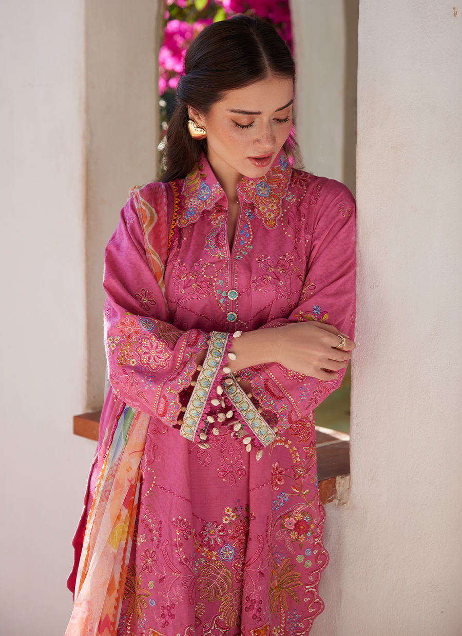Palmira Pink | Luxury Lawn | FARAH TALIB AZIZ