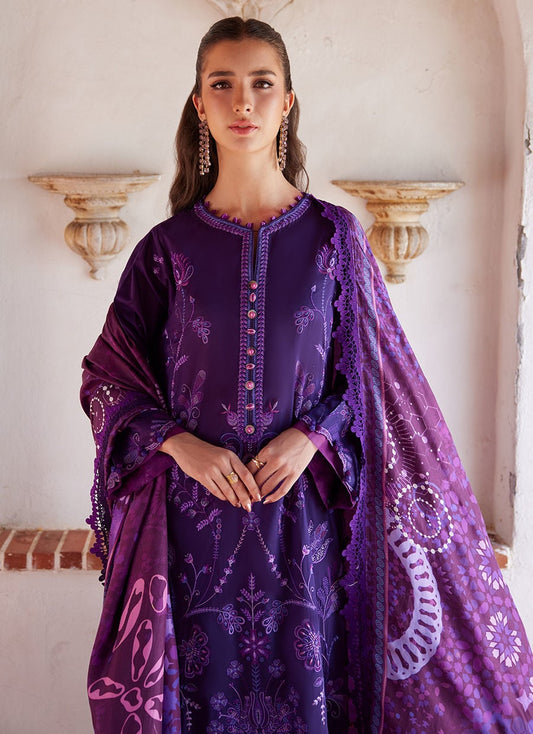 Vicenta Violet | Luxury Lawn | FARAH TALIB AZIZ