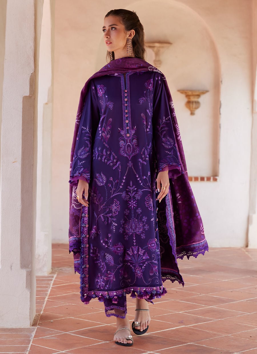 Vicenta Violet | Luxury Lawn | FARAH TALIB AZIZ