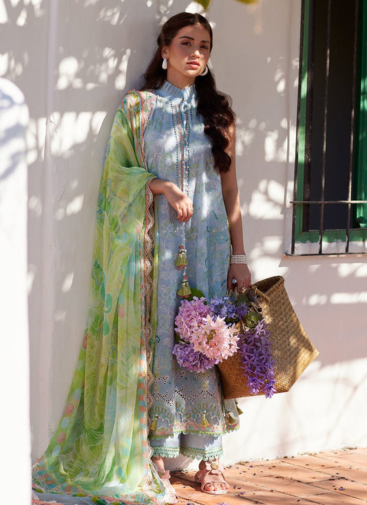 Sienna Sky Blue | Luxury Lawn | FARAH TALIB AZIZ