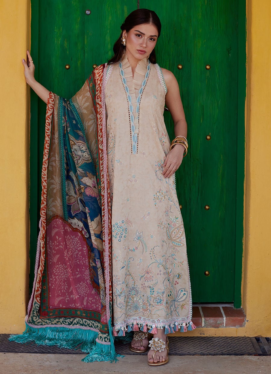 Isabella Sand | Luxury Lawn | FARAH TALIB AZIZ