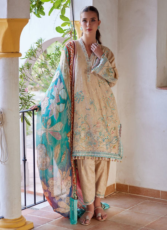 Isabella Sand | Luxury Lawn | FARAH TALIB AZIZ