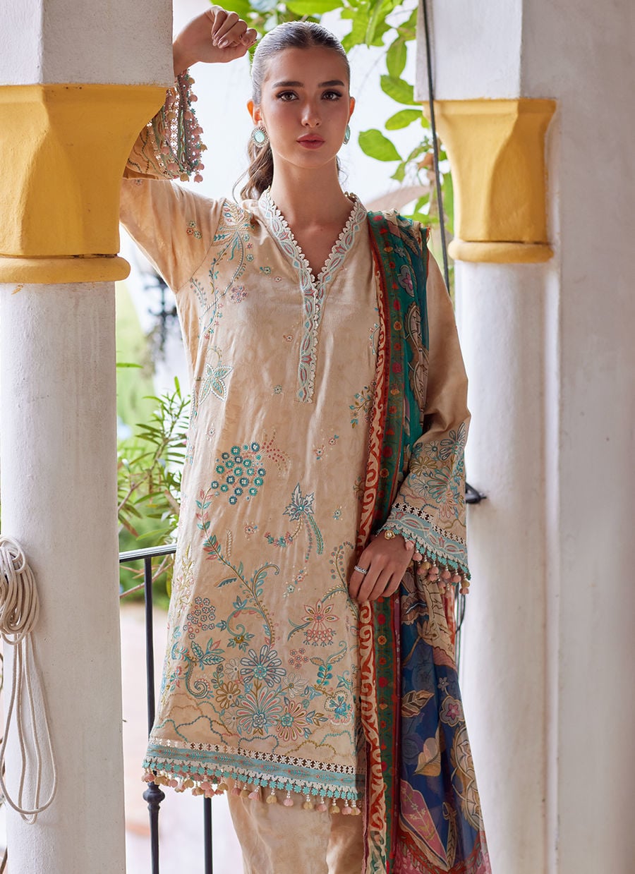 Isabella Sand | Luxury Lawn | FARAH TALIB AZIZ