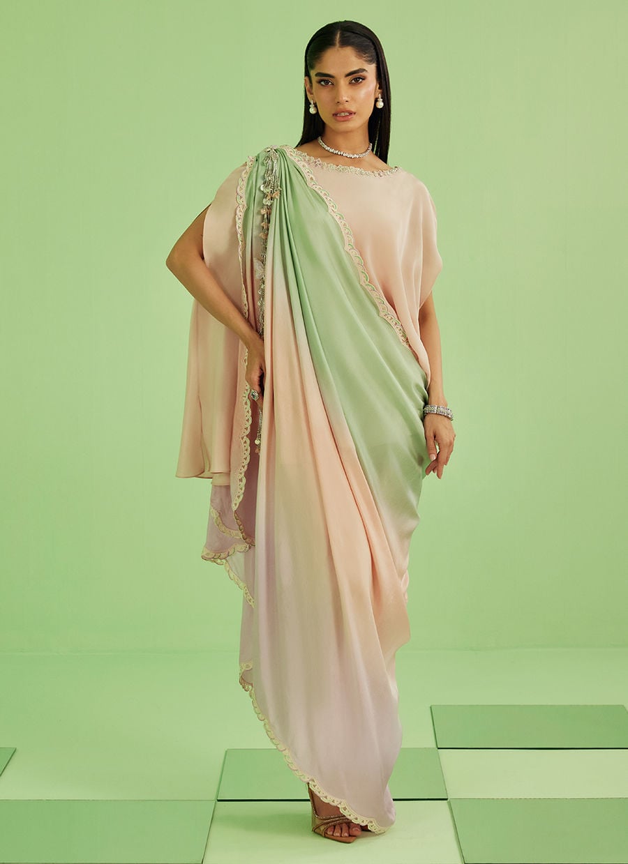 Nera Shirt Pants And Drape Dupatta | Veya- A Draped Capsule | FARAH TALIB AZIZ