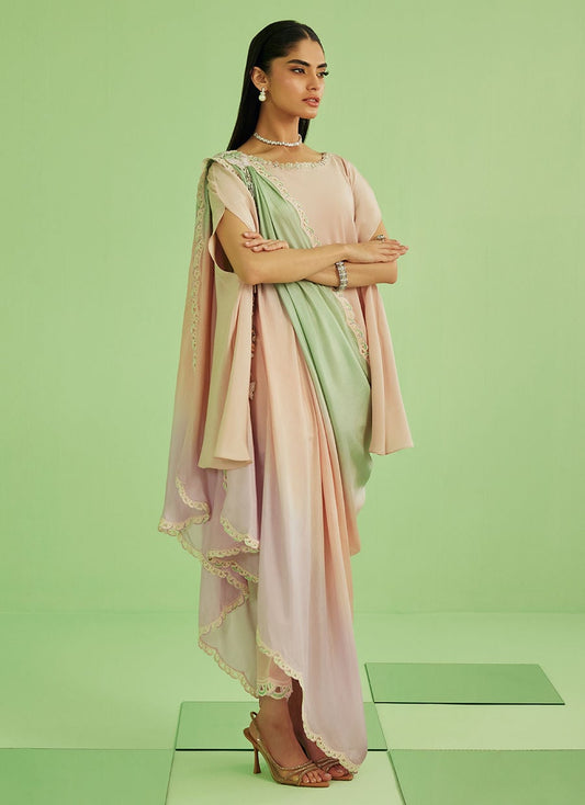 Nera Shirt Pants And Drape Dupatta | Veya- A Draped Capsule | FARAH TALIB AZIZ