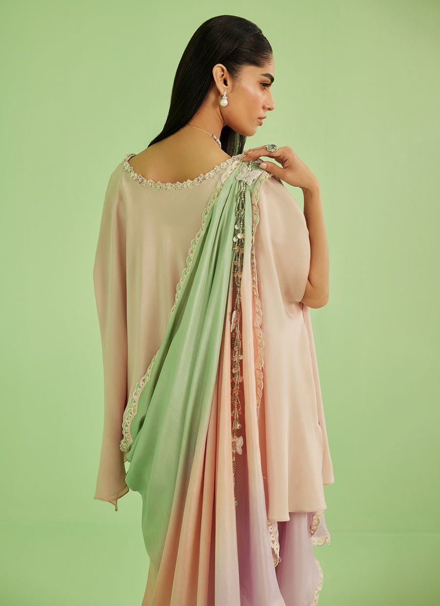 Nera Shirt Pants And Drape Dupatta | Veya- A Draped Capsule | FARAH TALIB AZIZ