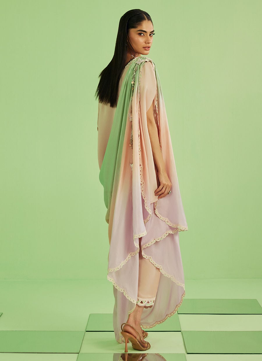 Nera Shirt Pants And Drape Dupatta | Veya- A Draped Capsule | FARAH TALIB AZIZ