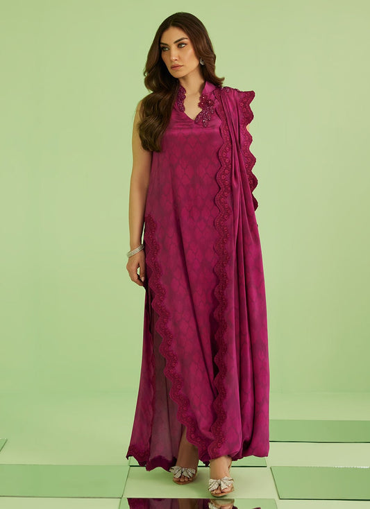 Lilia Long Shirt With Drape Dupatta | Veya- A Draped Capsule | FARAH TALIB AZIZ