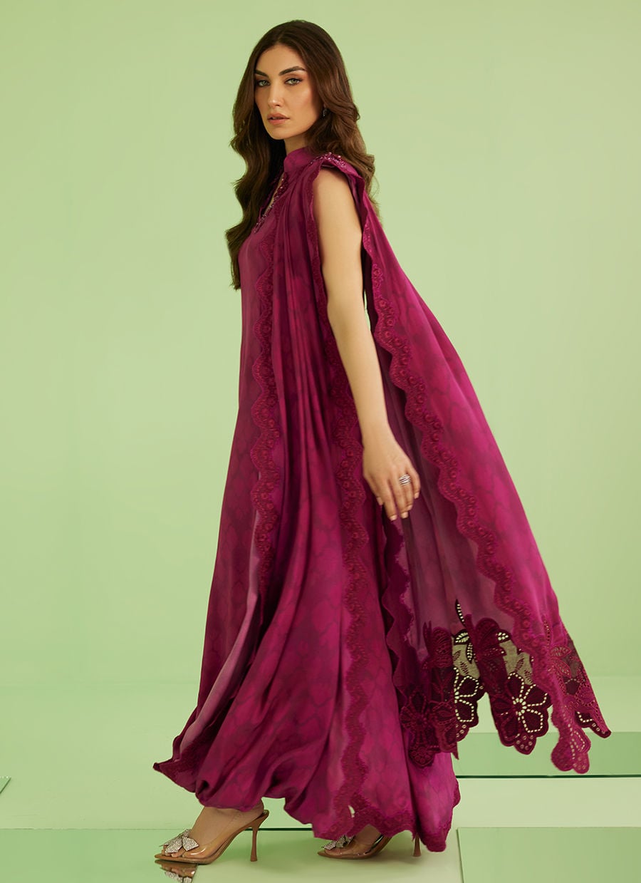 Lilia Long Shirt With Drape Dupatta | Veya- A Draped Capsule | FARAH TALIB AZIZ