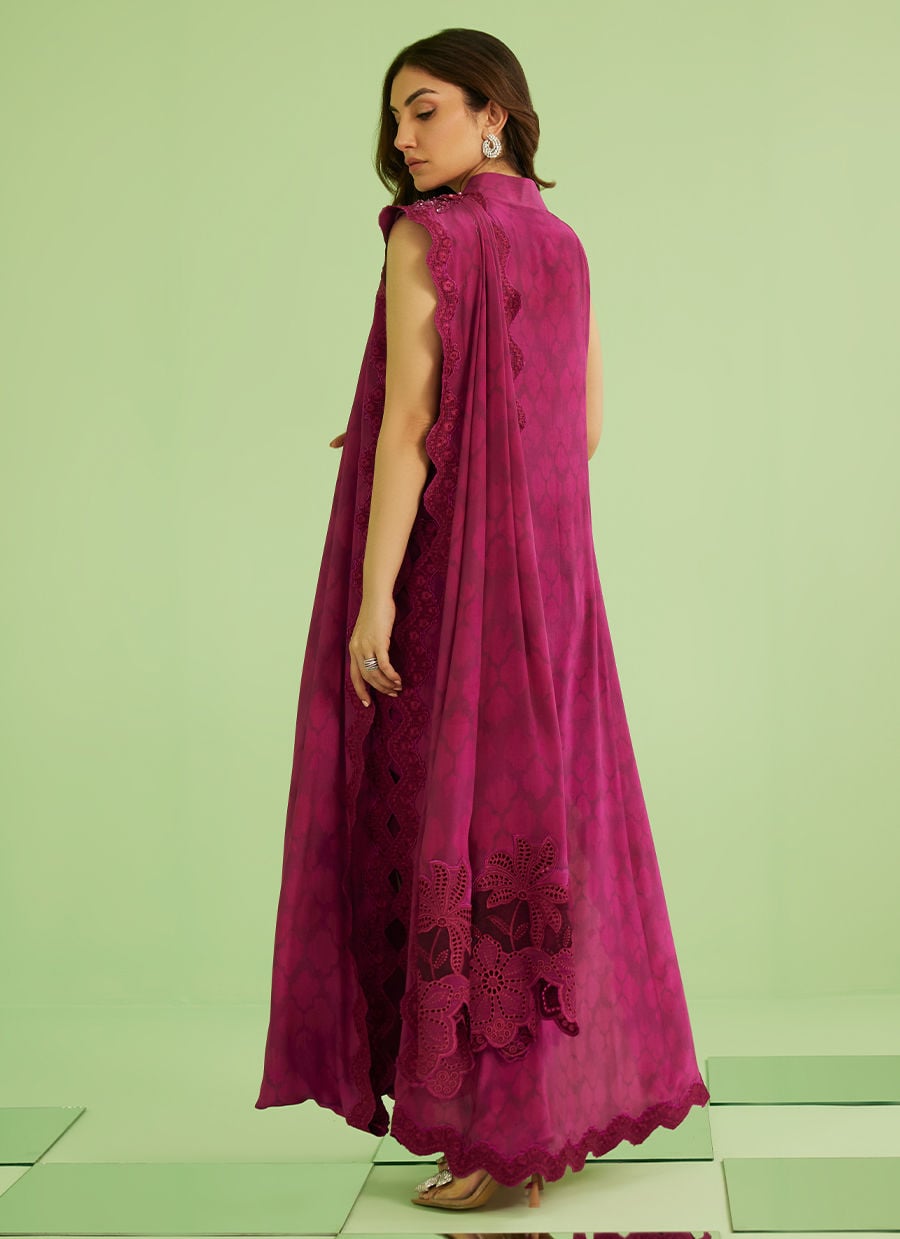 Lilia Long Shirt With Drape Dupatta | Veya- A Draped Capsule | FARAH TALIB AZIZ