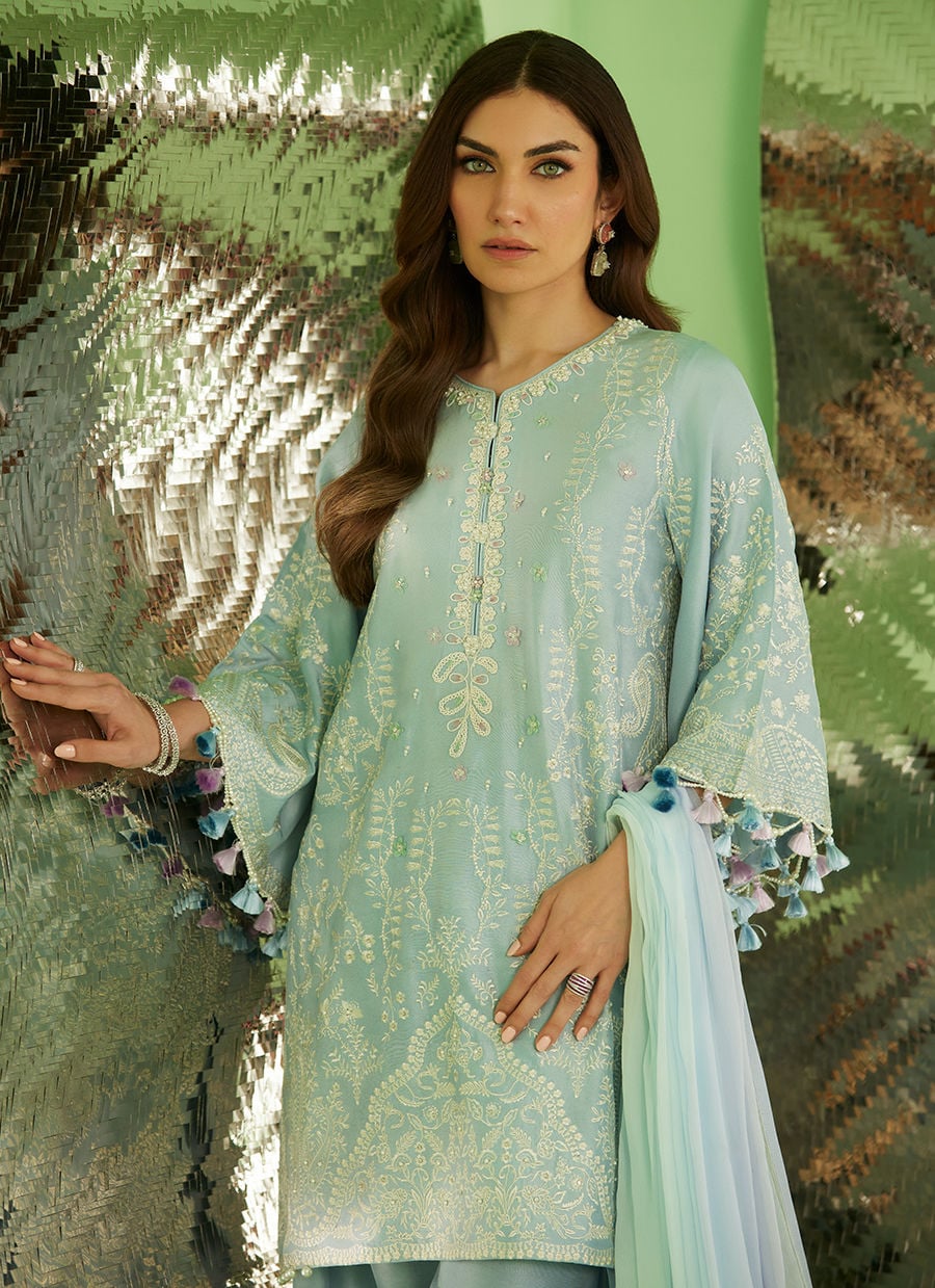Serra Shirt And Dupatta | Veya- A Draped Capsule | FARAH TALIB AZIZ