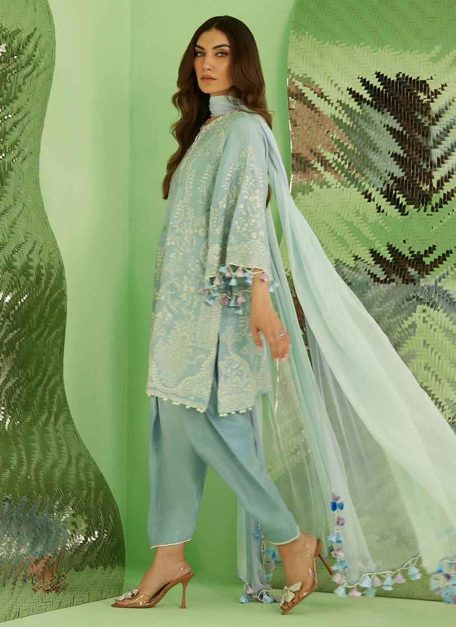 Serra Shirt And Dupatta | Veya- A Draped Capsule | FARAH TALIB AZIZ