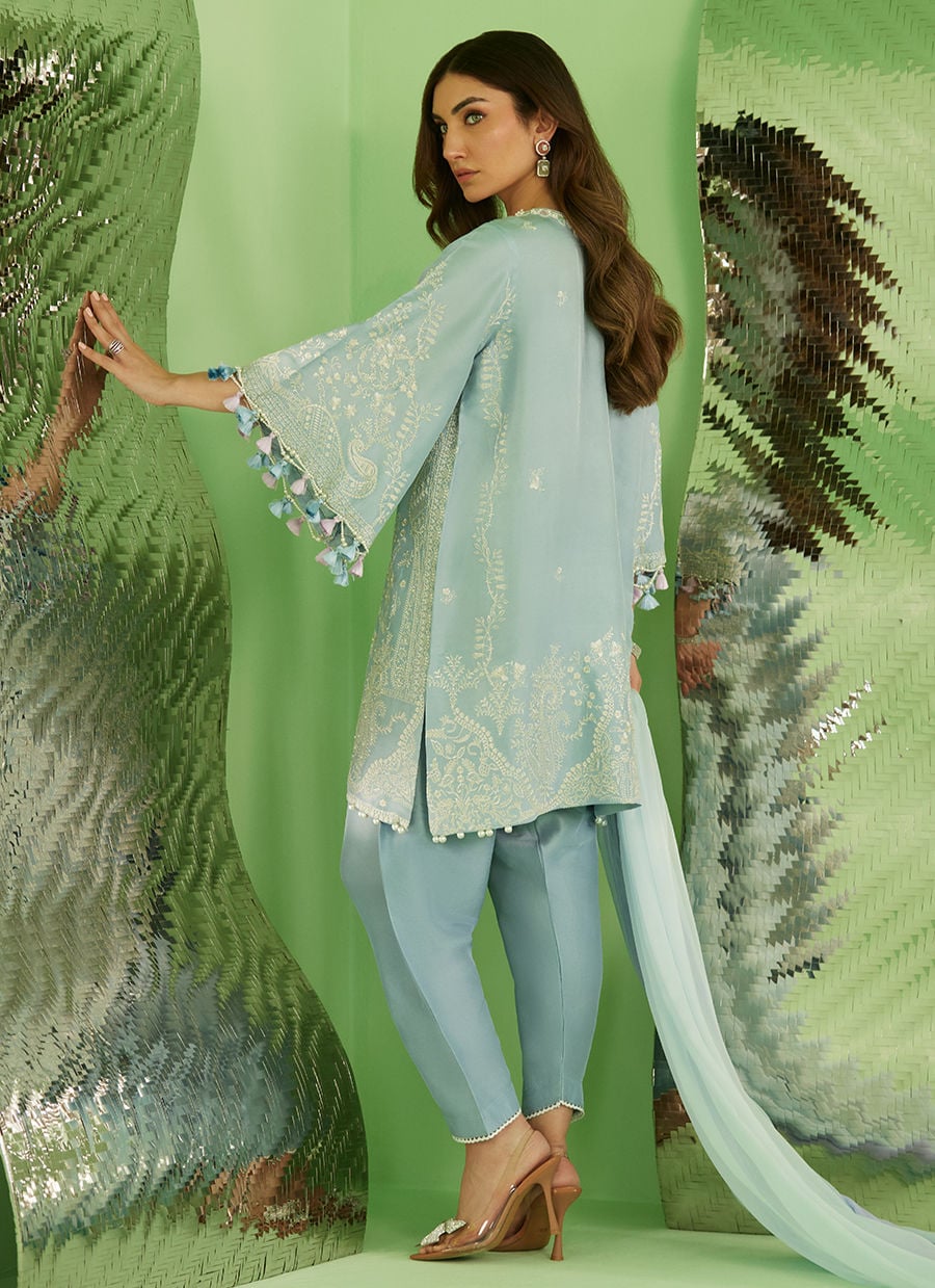 Serra Shirt And Dupatta | Veya- A Draped Capsule | FARAH TALIB AZIZ