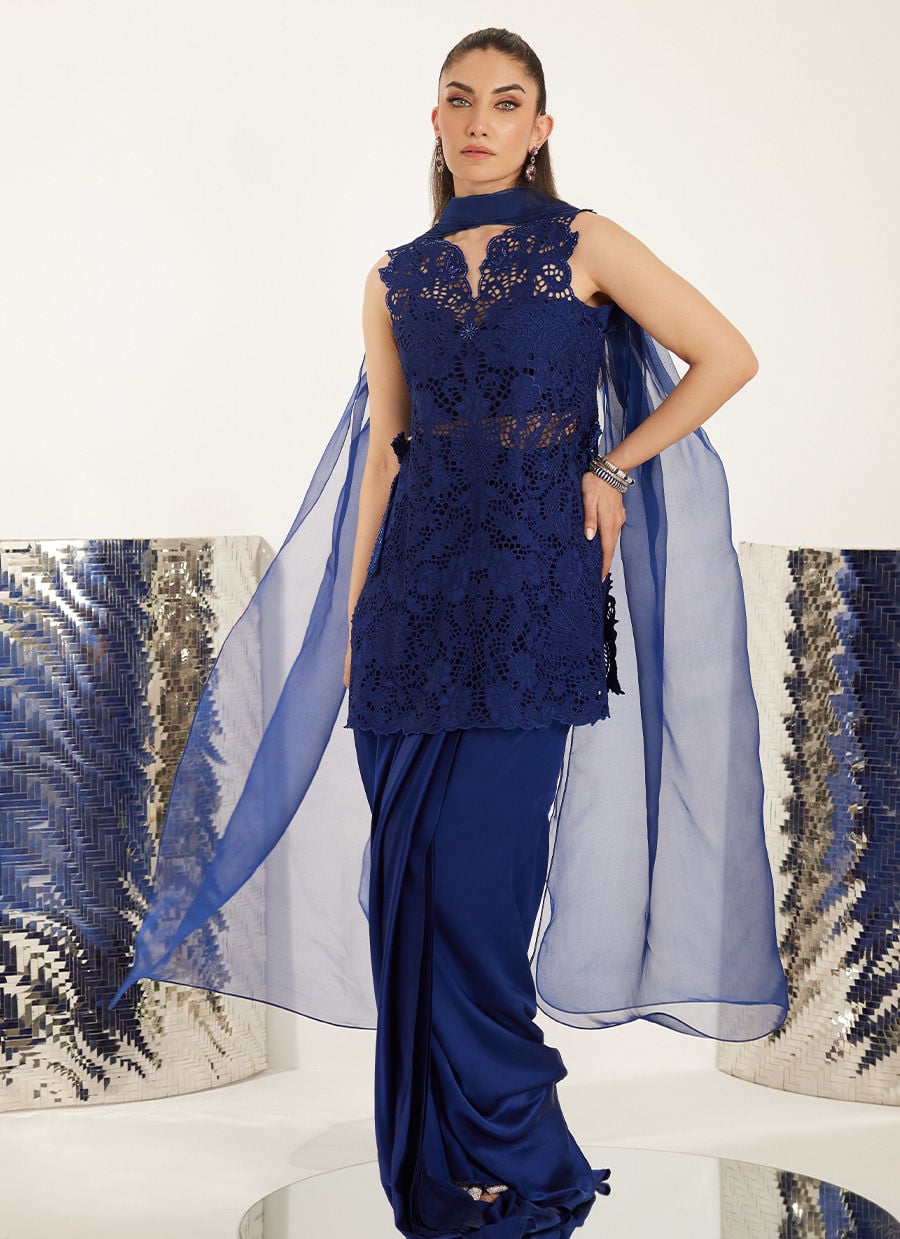Mabel Peplum Shirt With Skirt | Veya- A Draped Capsule | FARAH TALIB AZIZ
