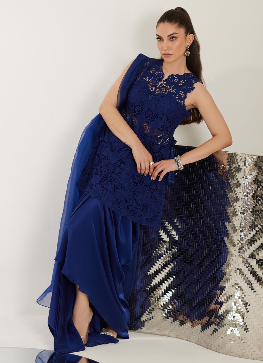 Mabel Peplum Shirt With Skirt | Veya- A Draped Capsule | FARAH TALIB AZIZ