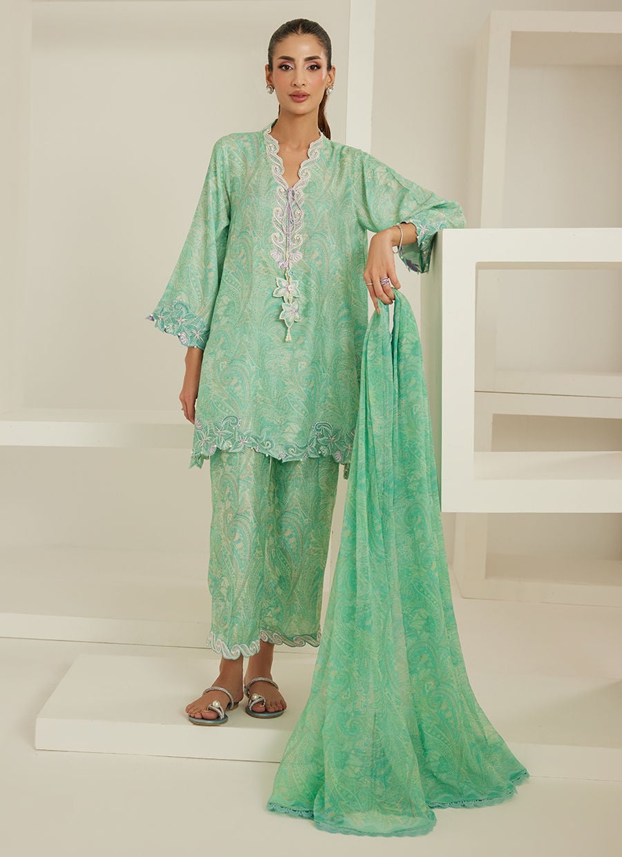 Sabrina Shirt And Dupatta | Tara Eid'26 | FARAH TALIB AZIZ