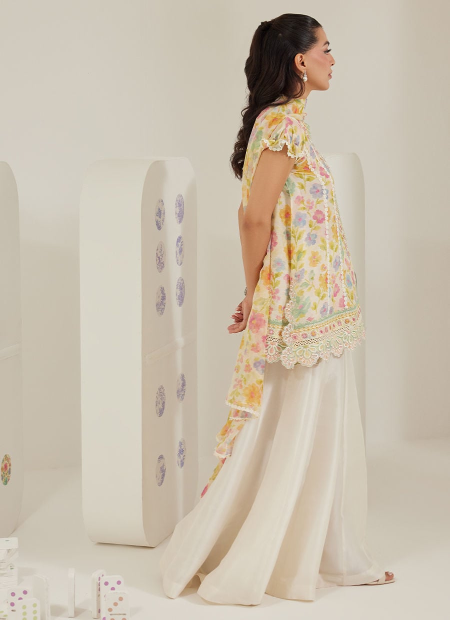 Runa Short Shirt And Dupatta | Tara Eid'26 | FARAH TALIB AZIZ