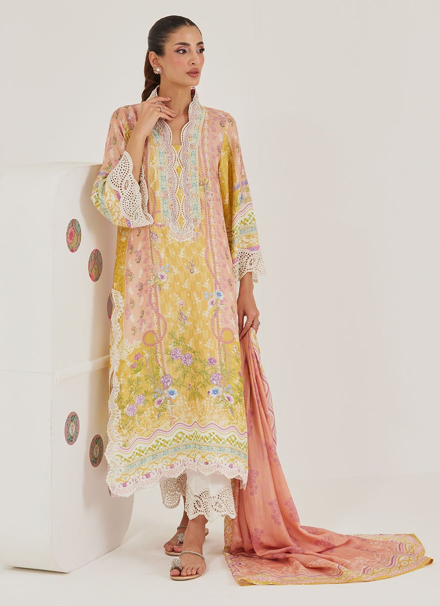 Briella Shirt And Dupatta | Tara Eid'26 | FARAH TALIB AZIZ