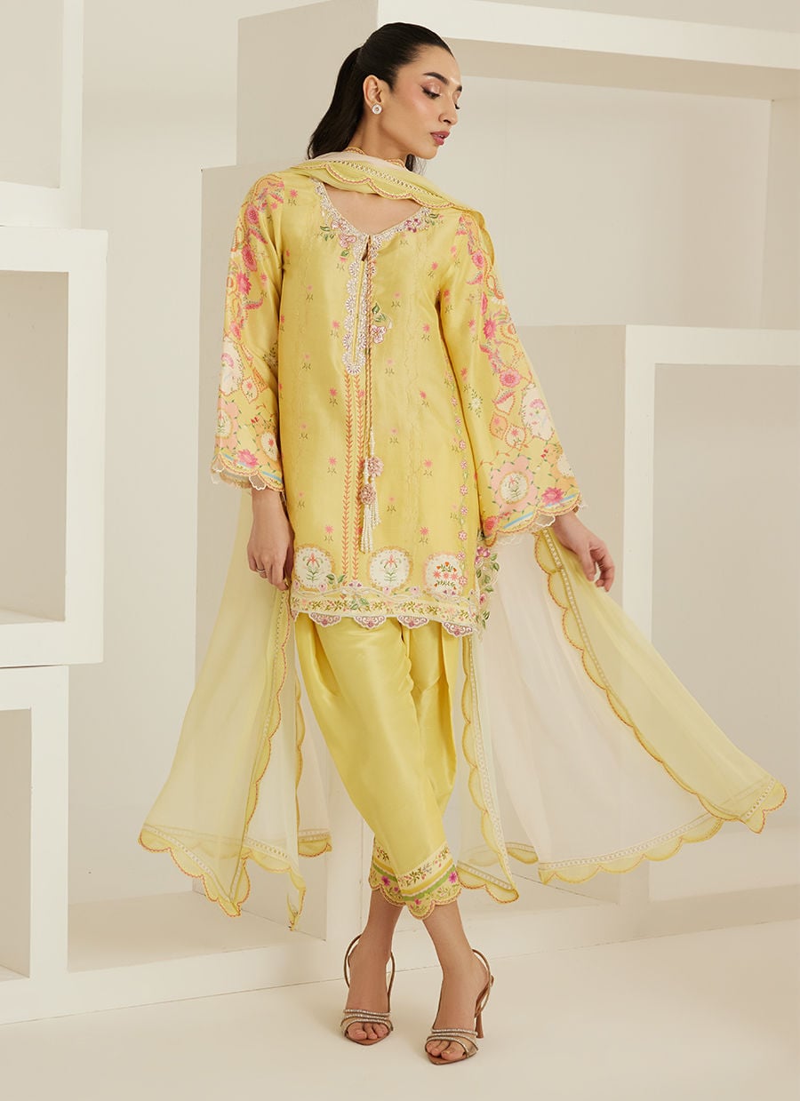 Evelina Shirt And Dupatta | Tara Eid'26 | FARAH TALIB AZIZ