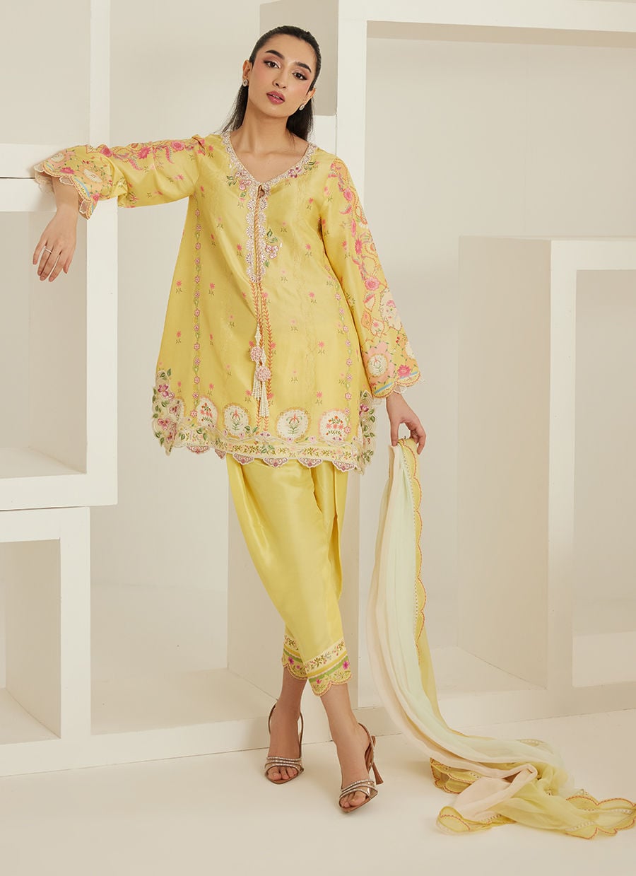 Evelina Shirt And Dupatta | Tara Eid'26 | FARAH TALIB AZIZ