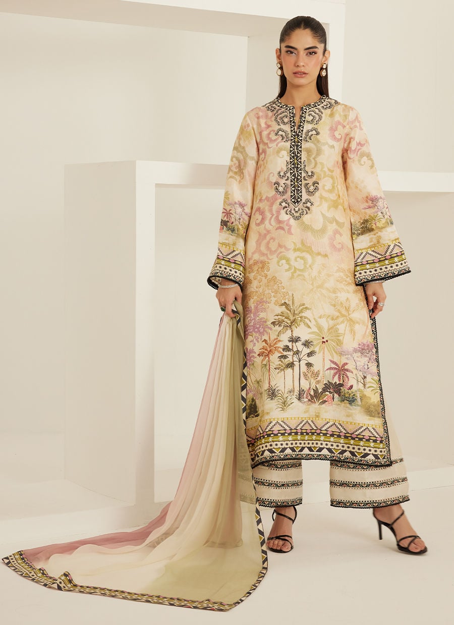 Zoey Shirt And Dupatta | Tara Eid'26 | FARAH TALIB AZIZ