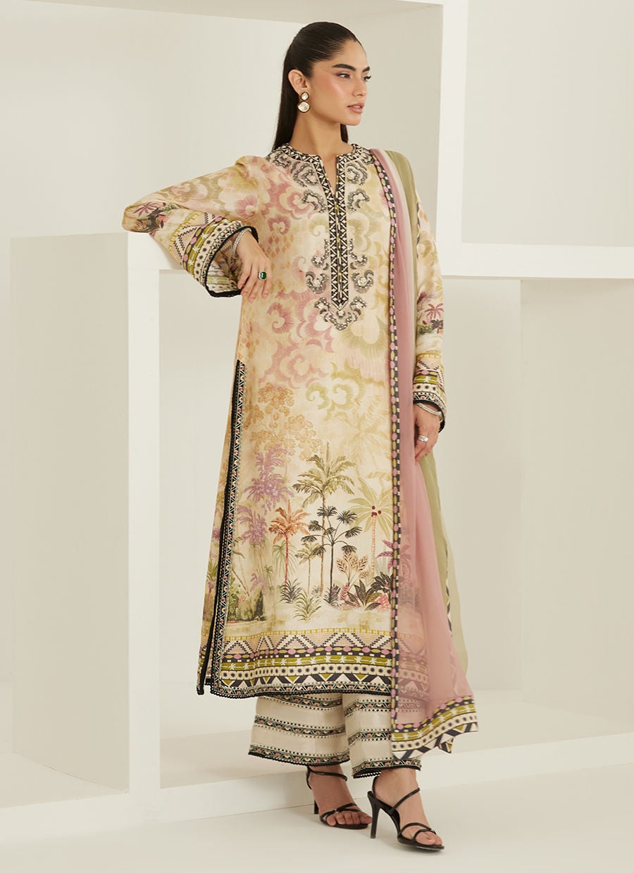 Zoey Shirt And Dupatta | Tara Eid'26 | FARAH TALIB AZIZ