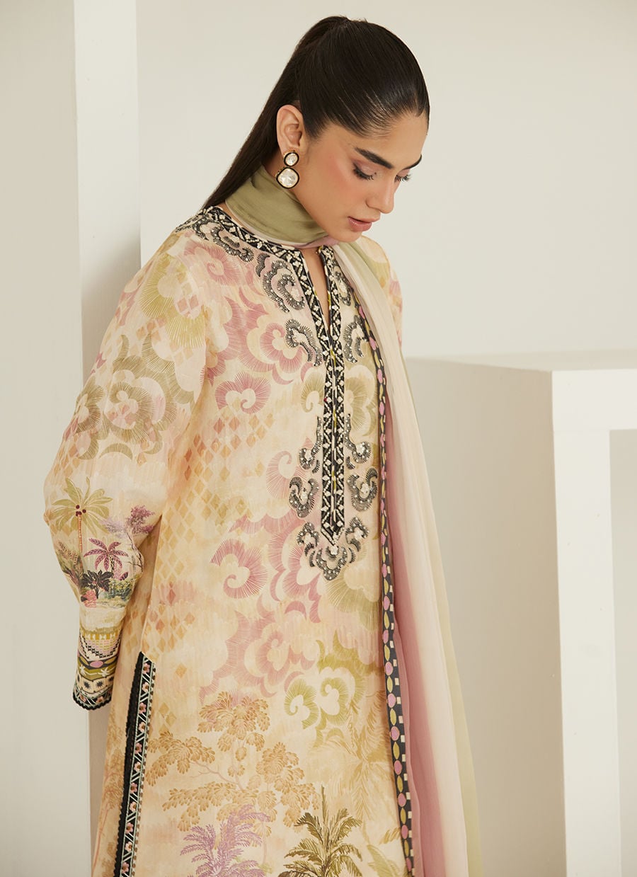Zoey Shirt And Dupatta | Tara Eid'26 | FARAH TALIB AZIZ
