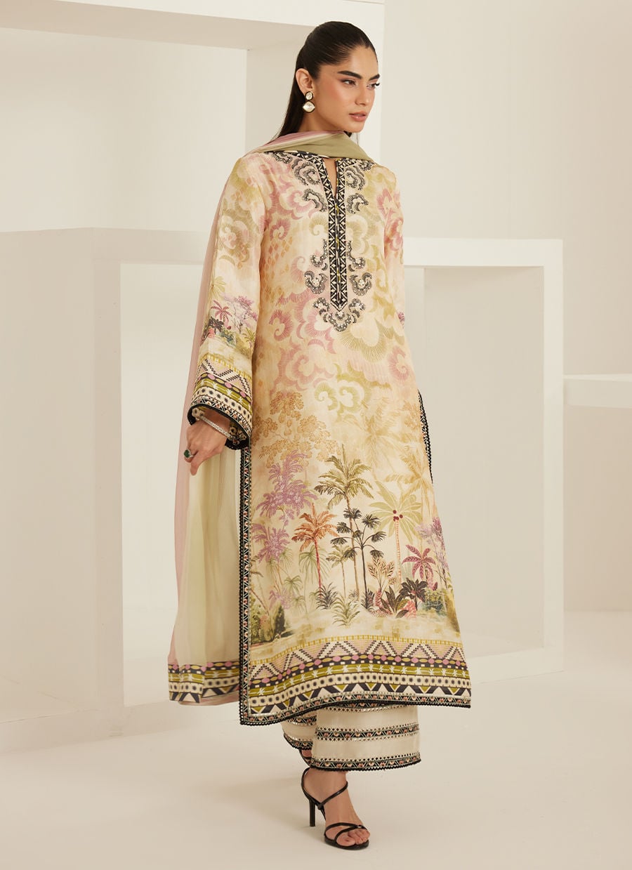 Zoey Shirt And Dupatta | Tara Eid'26 | FARAH TALIB AZIZ