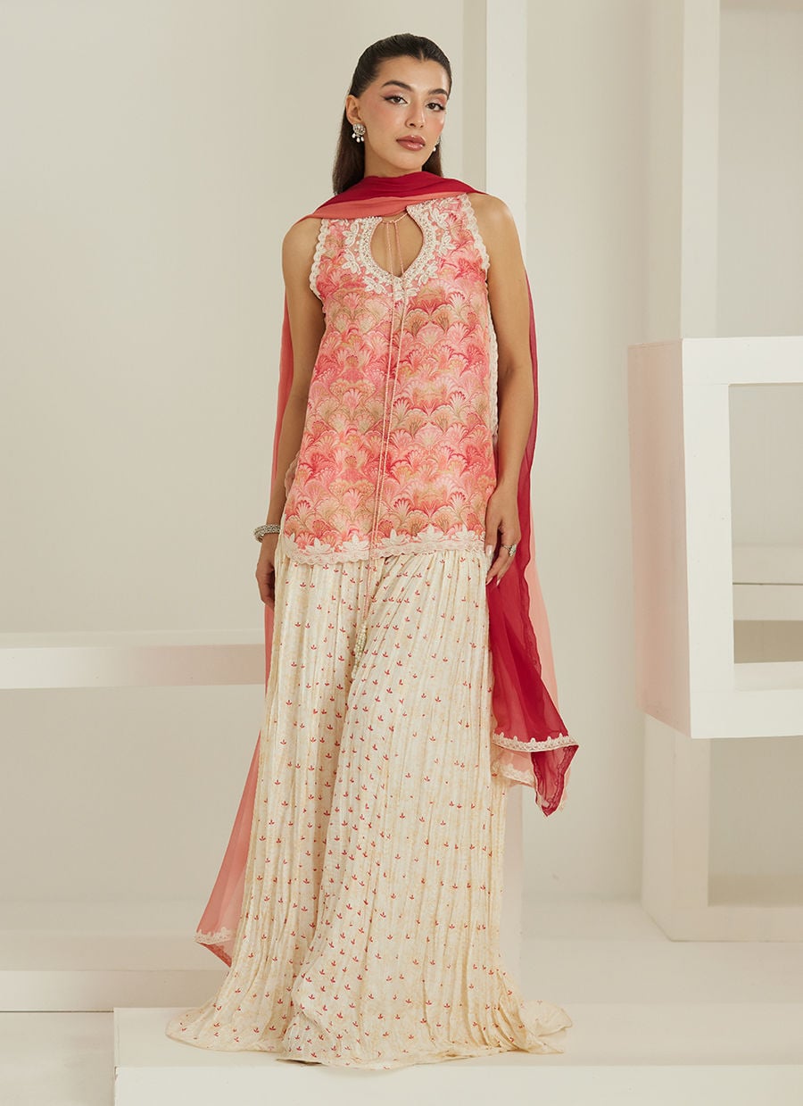 Selma Short Shirt And Dupatta | Tara Eid'26 | FARAH TALIB AZIZ