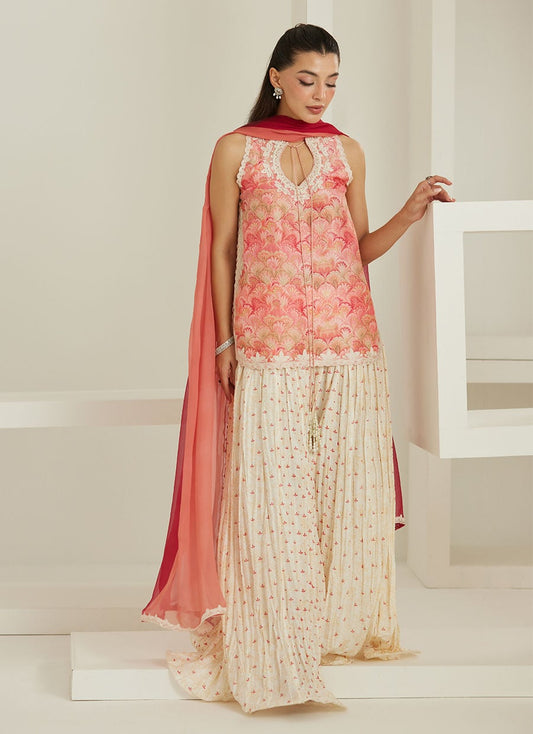 Selma Short Shirt And Dupatta | Tara Eid'26 | FARAH TALIB AZIZ