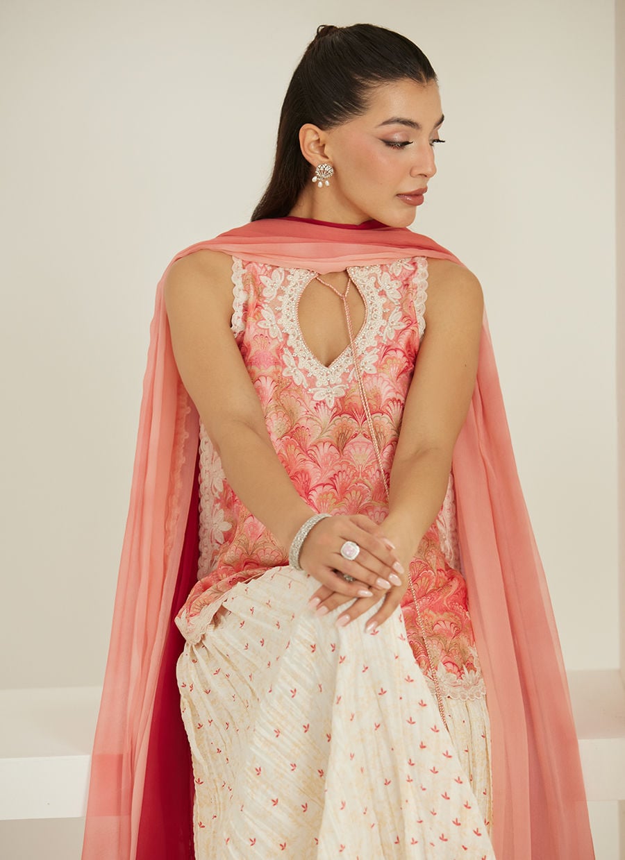 Selma Short Shirt And Dupatta | Tara Eid'26 | FARAH TALIB AZIZ