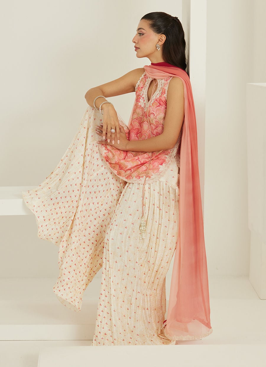 Selma Short Shirt And Dupatta | Tara Eid'26 | FARAH TALIB AZIZ